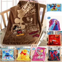 Load image into Gallery viewer, Disney Classic Cartoon Minnie Mickey Mouse Stitch Kids Children Blankets Throw 70x100cm Baby Pet Small Cobertor on Crib Plane