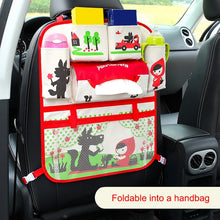 Load image into Gallery viewer, Baby car cartoon Car Seat Back Storage Hang Bag Organizer Car-styling Product Tidying Baby Care Interior back Seat Protector