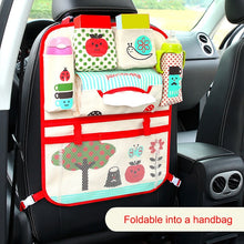 Load image into Gallery viewer, Baby car cartoon Car Seat Back Storage Hang Bag Organizer Car-styling Product Tidying Baby Care Interior back Seat Protector