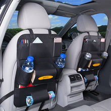 Load image into Gallery viewer, Baby car cartoon Car Seat Back Storage Hang Bag Organizer Car-styling Product Tidying Baby Care Interior back Seat Protector