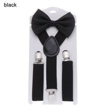 Load image into Gallery viewer, Suspenders For Children Boys Girls With Bow Tie Adjustable Elastic Straps Accessories For Wedding Ties For Babies Handsome