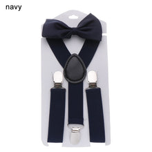Load image into Gallery viewer, Suspenders For Children Boys Girls With Bow Tie Adjustable Elastic Straps Accessories For Wedding Ties For Babies Handsome