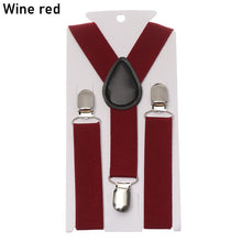 Load image into Gallery viewer, Suspenders For Children Boys Girls With Bow Tie Adjustable Elastic Straps Accessories For Wedding Ties For Babies Handsome