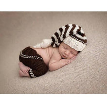Load image into Gallery viewer, Newborn Baby Cute Crochet Knit Costume Prop Outfits Photo Photography Baby Hat Photo Props New born baby girls Cute Outfit 0-3M