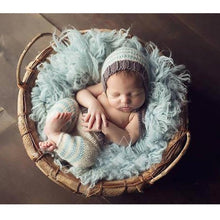 Load image into Gallery viewer, Newborn Baby Cute Crochet Knit Costume Prop Outfits Photo Photography Baby Hat Photo Props New born baby girls Cute Outfit 0-3M