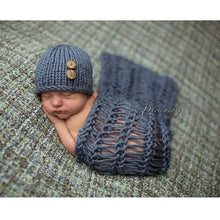 Load image into Gallery viewer, Newborn Baby Cute Crochet Knit Costume Prop Outfits Photo Photography Baby Hat Photo Props New born baby girls Cute Outfit 0-3M