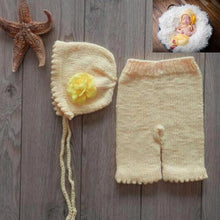Load image into Gallery viewer, Newborn Baby Cute Crochet Knit Costume Prop Outfits Photo Photography Baby Hat Photo Props New born baby girls Cute Outfit 0-3M
