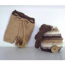 Load image into Gallery viewer, Newborn Baby Cute Crochet Knit Costume Prop Outfits Photo Photography Baby Hat Photo Props New born baby girls Cute Outfit 0-3M