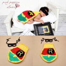 Load image into Gallery viewer, Newborn Baby Cute Crochet Knit Costume Prop Outfits Photo Photography Baby Hat Photo Props New born baby girls Cute Outfit 0-3M