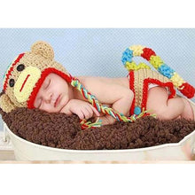 Load image into Gallery viewer, Newborn Baby Cute Crochet Knit Costume Prop Outfits Photo Photography Baby Hat Photo Props New born baby girls Cute Outfit 0-3M