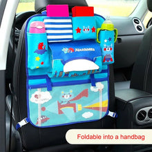 Load image into Gallery viewer, Baby car cartoon Car Seat Back Storage Hang Bag Organizer Car-styling Product Tidying Baby Care Interior back Seat Protector
