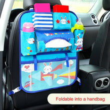 Load image into Gallery viewer, Baby car cartoon Car Seat Back Storage Hang Bag Organizer Car-styling Product Tidying Baby Care Interior back Seat Protector
