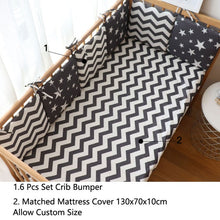 Load image into Gallery viewer, Baby Bed Bumper For Newborns Baby Room Decoration Thick Soft Crib Protector For Kids Cot Cushion With Cotton Cover Detachable
