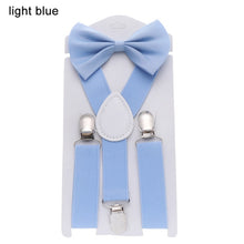 Load image into Gallery viewer, Suspenders For Children Boys Girls With Bow Tie Adjustable Elastic Straps Accessories For Wedding Ties For Babies Handsome
