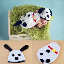 Load image into Gallery viewer, Newborn Baby Cute Crochet Knit Costume Prop Outfits Photo Photography Baby Hat Photo Props New born baby girls Cute Outfit 0-3M

