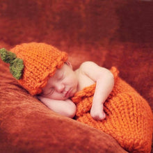 Load image into Gallery viewer, Newborn Baby Cute Crochet Knit Costume Prop Outfits Photo Photography Baby Hat Photo Props New born baby girls Cute Outfit 0-3M
