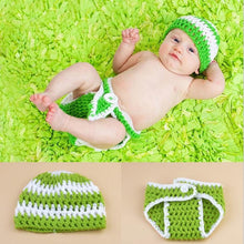 Load image into Gallery viewer, Newborn Baby Cute Crochet Knit Costume Prop Outfits Photo Photography Baby Hat Photo Props New born baby girls Cute Outfit 0-3M
