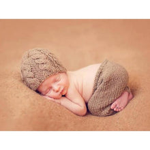 Load image into Gallery viewer, Newborn Baby Cute Crochet Knit Costume Prop Outfits Photo Photography Baby Hat Photo Props New born baby girls Cute Outfit 0-3M
