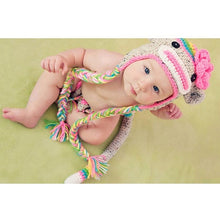 Load image into Gallery viewer, Newborn Baby Cute Crochet Knit Costume Prop Outfits Photo Photography Baby Hat Photo Props New born baby girls Cute Outfit 0-3M
