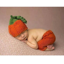 Load image into Gallery viewer, Newborn Baby Cute Crochet Knit Costume Prop Outfits Photo Photography Baby Hat Photo Props New born baby girls Cute Outfit 0-3M

