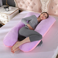 Load image into Gallery viewer, Maternity Pillow Pregnancy Pillow Pillows Pregnant Cushion Cushions Nursing Pillow For Sleeping 130*70CM 1750g Cotton Fuller
