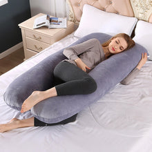 Load image into Gallery viewer, Maternity Pillow Pregnancy Pillow Pillows Pregnant Cushion Cushions Nursing Pillow For Sleeping 130*70CM 1750g Cotton Fuller
